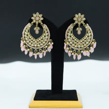 Pink Mehandi Polish Antique Chandbali 17989-5171