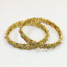 Antique Gold Bangles/Kada 19894-28