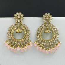 Pink color mehandi polish antique chandbali 7659-1264