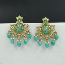 Green Antique Chandbali