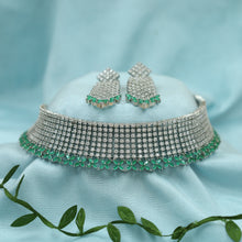 Choker Zircon/AD Necklace Set 3164-11