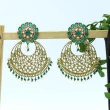 Green Antique Earrings 11052-6925