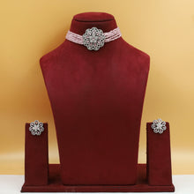 Choker Zircon/AD Necklace Set 7182-33