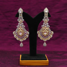 Designer Long Zircon/AD Earring 13633-0704