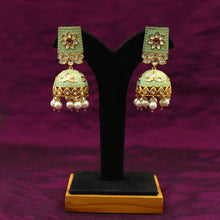Meenakari Kundan Jhumki Earring 1149-5214