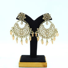 Mehandi Polish Antique Chandbali 9576