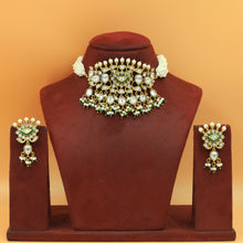 Sabya Inspired Multi Color Choker Kundan Necklace Set 20098-95