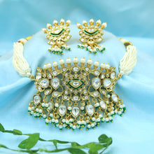 Sabya Inspired Multi Color Choker Kundan Necklace Set 20098-95