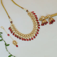 Ruby Kundan Necklace Set 16634-3781