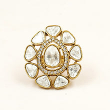 Moissanite Kundan Ring 19757-87