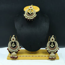 Chandbali Antique Earring Tika Set 6900-28