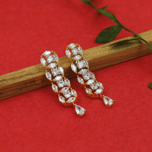 Round Neck Zircon/AD Necklace Set 19527-08