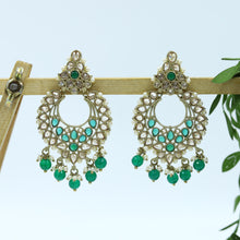 Green Antique Earrings 19823-7007