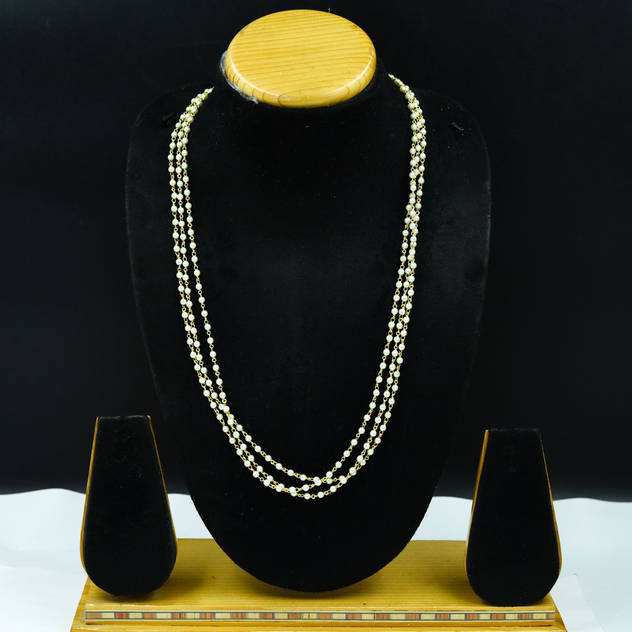 Gold Finish Pearl Chain 12499-28