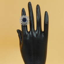 Silver Plated Zircon/AD Cocktail Ring 6741-69