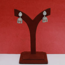 Silver Plated Zircon/AD Jhumki Earring 11314-7314