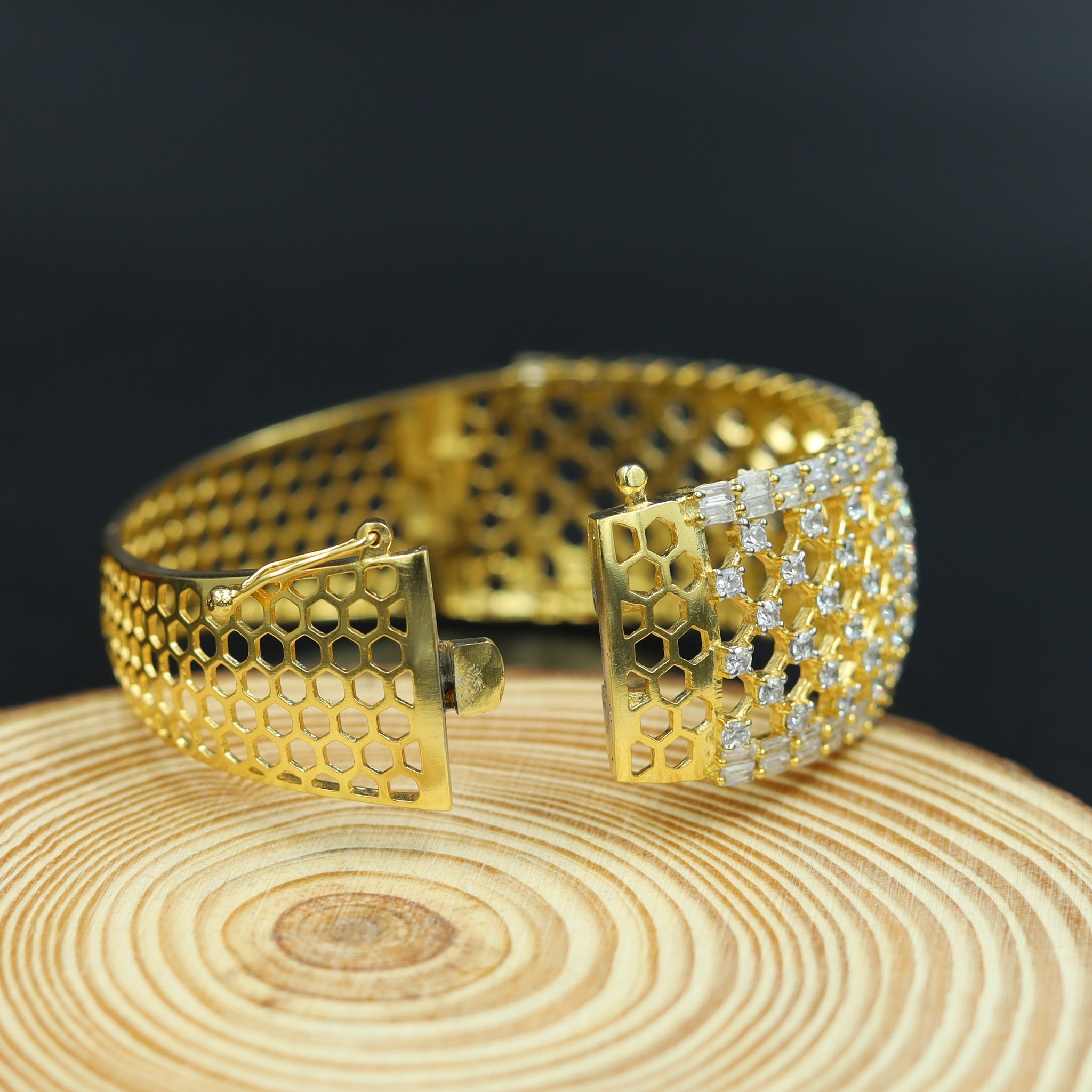 Zircon/AD Gold Bracelet 4671-8736