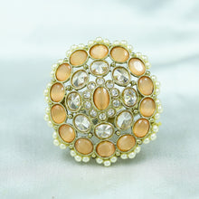 Antique  Cocktail Peach Ring 19856-7040