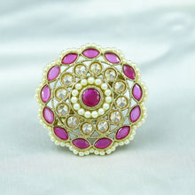 Antique Finish Cocktail Ruby Ring 19853-7037