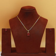 Light Zircon/AD Pendant Set 19563-08
