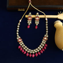 Polki Necklace Set 1524-21