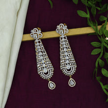 Gold Zircon/AD Earring 9296-4013