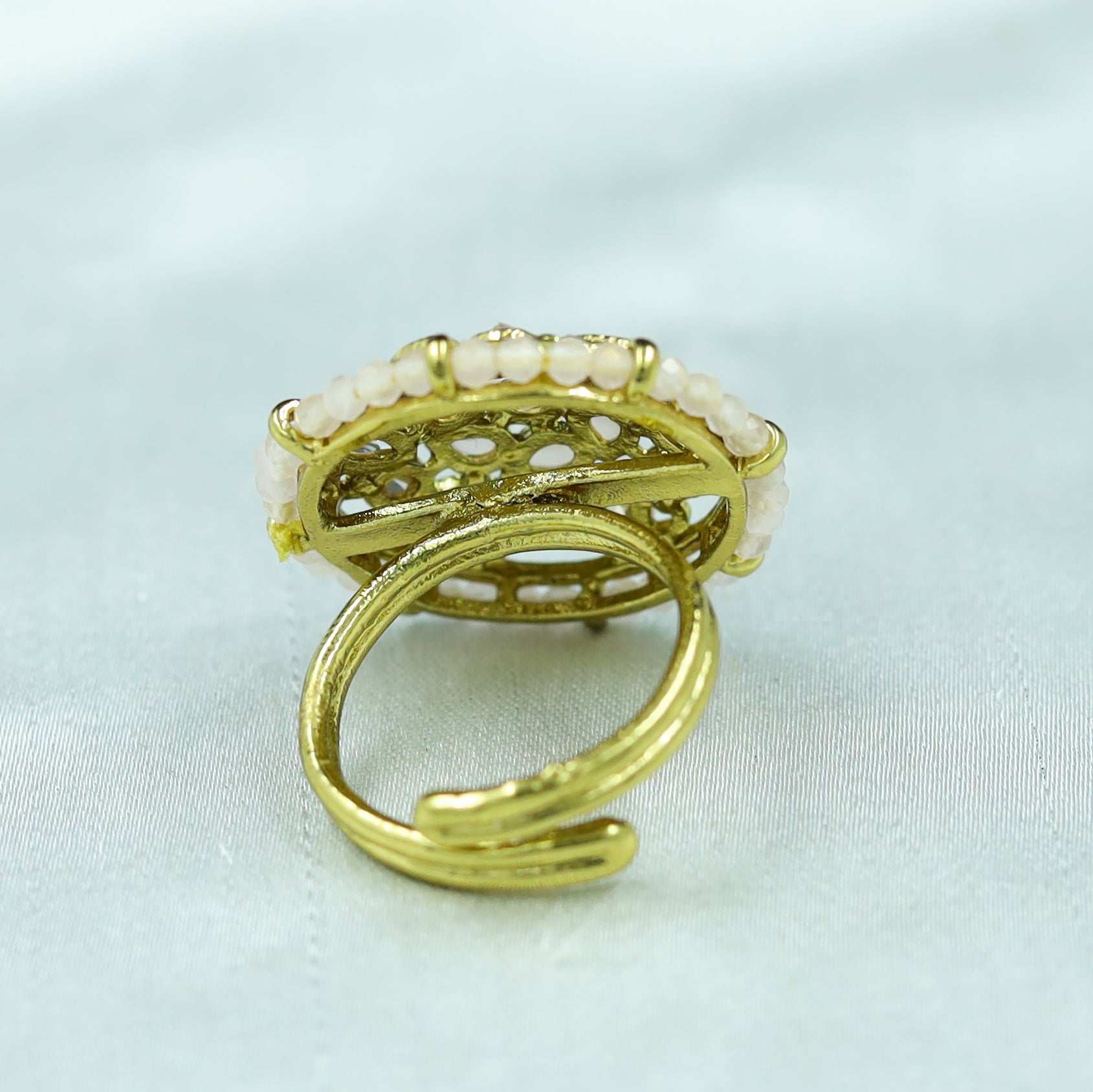 Antique Gold Finish Ring 4002-28