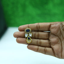 Blue Polki Necklace Set 4741-8806