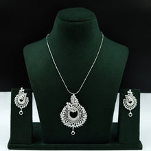 Silver Zircon/AD Pendant Set 6616-1225