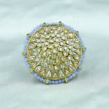 Mehandi Polish Light Blue Ring 7947-1704