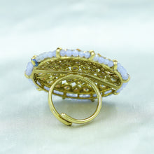Mehandi Polish Light Blue Ring 7947-1704