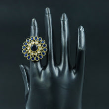 Cocktail Antique Gold Finish Ring3999-28