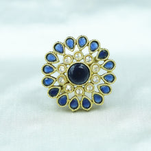 Cocktail Antique Gold Finish Ring3999-28