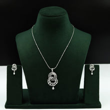 Silver Zircon/AD Pendant Set 2531-6596