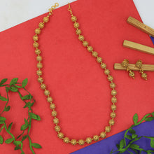 Gold Pearl Necklace Set 3876-36144