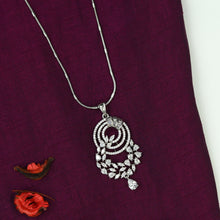 Silver Zircon/AD Pendant Set 2531-6596