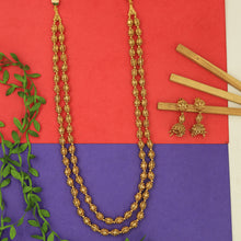 Long Neck Pearl Necklace Set 3720-28