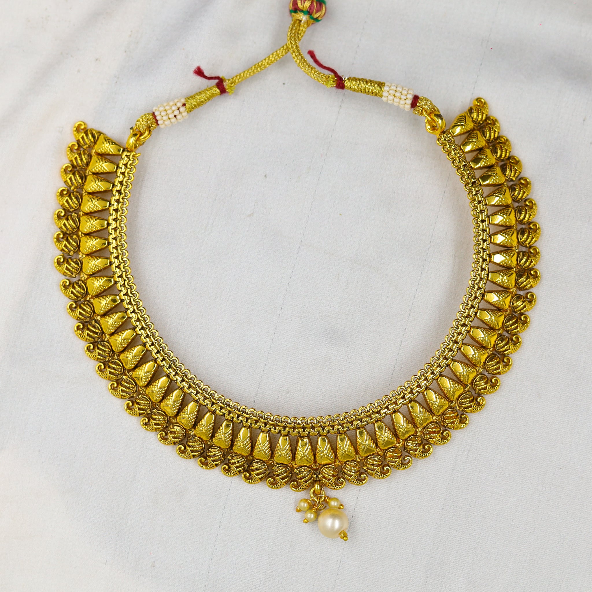 Gold Gold Look Necklace Set 8741-2753