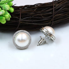 Pearl Tops Zircon/AD Earring 20464-31