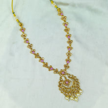 Pink Gold Look Necklace Set 11002-6843