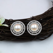 Pearl Tops Zircon/AD Earring 20465-31