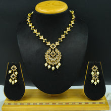 Black Gold Look Necklace Set 11002-6844