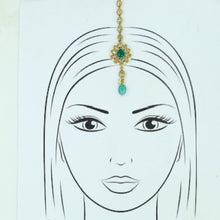 Green Maang Tikka 7896-1650