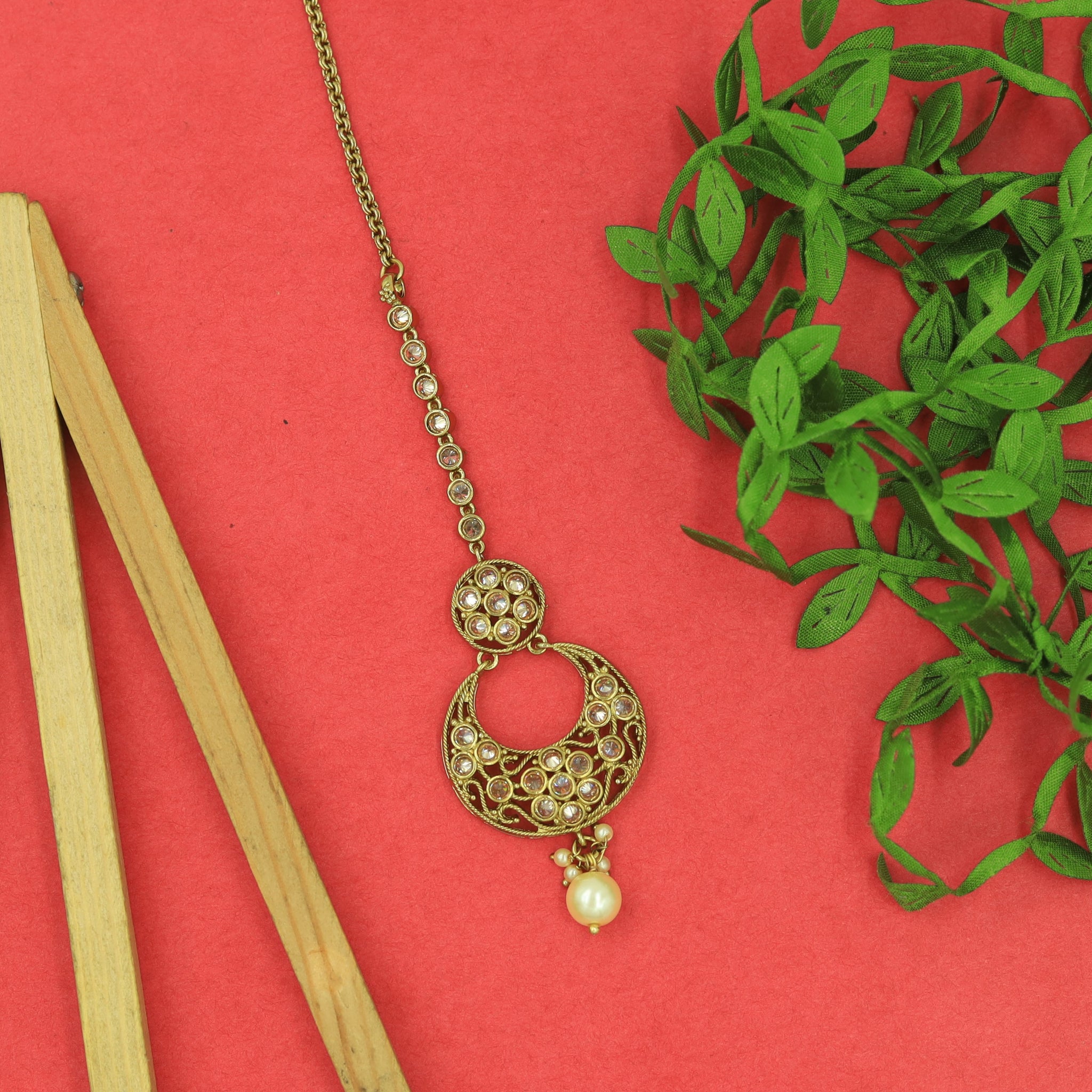 Antique Maang Tikka 3098-7163