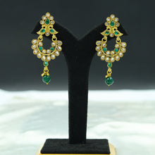 Green Gold Look Necklace Set 12768-9313