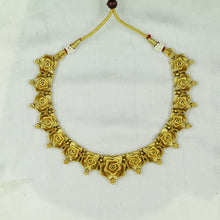 Round Neck Gold Look Necklace Set 7156-33