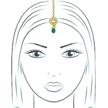 Green Maang Tikka 3073-7138