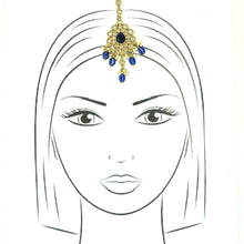 Blue Maang Tikka 10089-5414