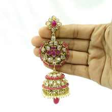 Ruby Antique Jhumki 12193 - 8517