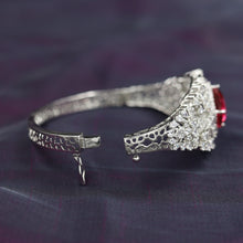 Zircon/AD Silver Polish Bracelet 6836-69